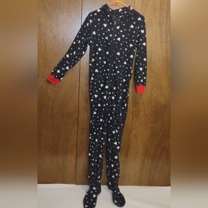 Women's Mickey footed pajamas sz S